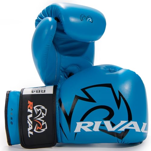 RIVAL Boxing RB4 Aero Bag Gloves, Hook and Loop Closure, Synthetic PU Outer Shell for Extra Durability and Performance - color: Aqua, size: X-Small