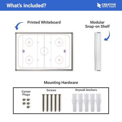Hockey Playboard Whiteboard 48" x 36" - size: 48" x 36"