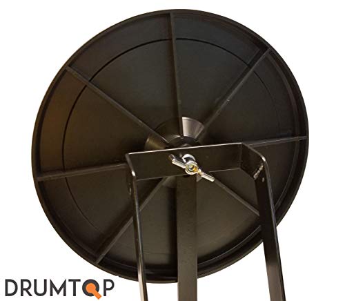 LOW-NOISE BASS DRUM PRACTICE PAD - 10" Drum Kick Pad For Training - Bass Pedal Pad For Natural Rebound Feel - Real Feel High-Density Rubber - DRUMTOP 1000