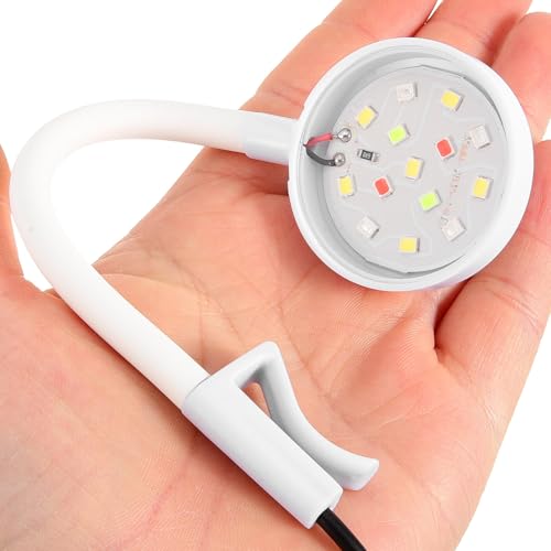 Homoyoyo Clip-Type Aquarium Light Fish Tank Lamp USB-Powered LED Aquarium Spot Light with High Brightness and Clamp Fixing for Aquatic Plants and Fish Tank Accessories