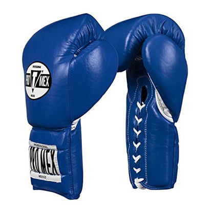 Pro Mex Pro Lace Training Gloves V 3.0 - color: Blue, size: 14 oz
