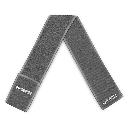 We Ball Sports Streamer Football Towel, Sports Towel with Hook and Loop Fastener to Clean Football Visor and Gloves (Grey, Adult) - color: Grey