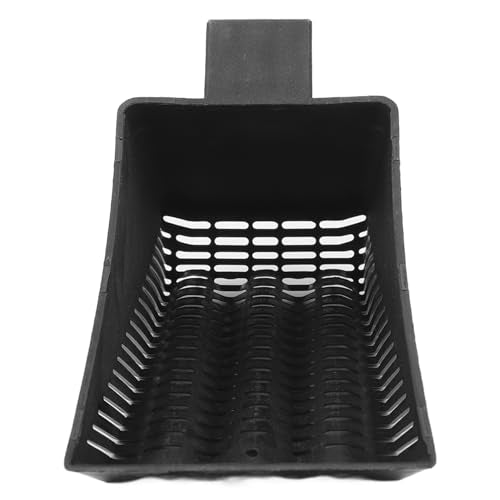 Fish Tankes Sand Shovel, Aquarium Gravel Sand Shovel, Strong Construction Clean Pan Scoop Shovel Plastic Gravel Strainer Shovel Clean Tool Black