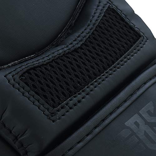 MMA Gloves, UFC Kickboxing Gloves, MMA Sparring Gloves, MMA Training Equipment, Fighting Gloves for Mixed Martial-Arts, MMA Training Gloves Adults Men & Women by BeSmart - color: Matte Black Mesh, size: X-Large
