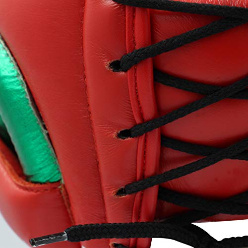 adidas Adistar Pro Boxing Headguard - for Men, Women, Unisex - color: RED/GREEN, size: Large