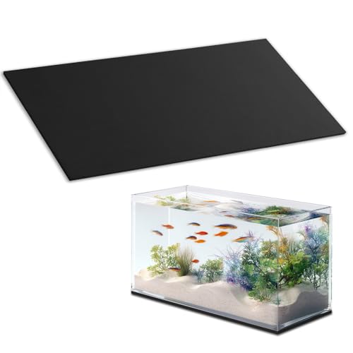 Aquarium Leveling Mat, 18 x 36 Inch Under Tank Pad, 6mm Thick Non-Slip Shockproof Fish Tank Cushion, Waterproof, Easy to Cut, Black - color: Black, size: 18 x 36in