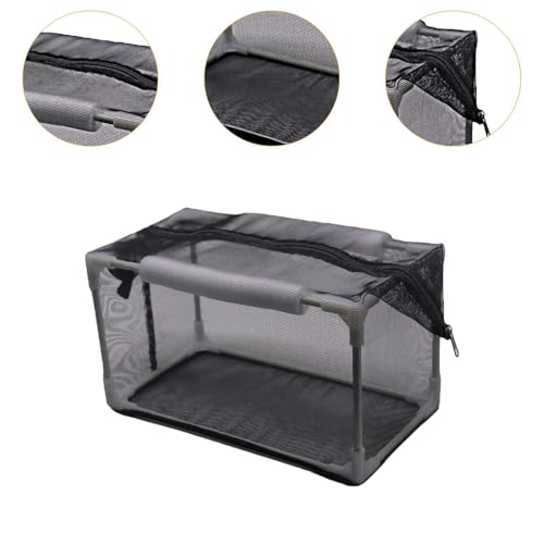 Aquarium Separation Net Breeding Box Pp Frame Multifunctional Nylon Mesh for Fish Spawn Hatchery Lightweight Accessories, 32x17x17cm