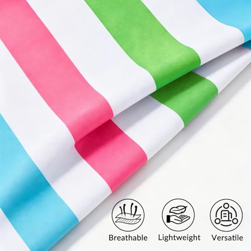 Exclusivo Mezcla Microfiber Quick Dry Large Beach Pool Towel - color: Stripe-colorful, size: 30" x 60"
