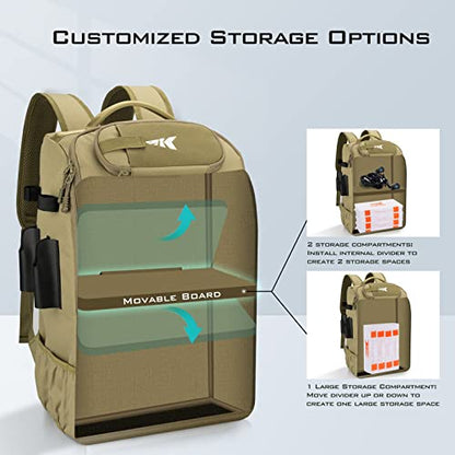 KastKing KarryAll Fishing Tackle Backpack with Rod Holder 4 Tackle Boxes,40/26L Tackle Bag Storage Fishing Gear and Equipment