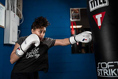 Fighting Sports Fury Professional Training Gloves - Boxing Gloves Boxing, Training Gloves, MMA Gloves, Oz Training Gloves, Kickboxing Gloves, Punching Bag Gloves, Sparring Gloves - color: White, size: 12 oz