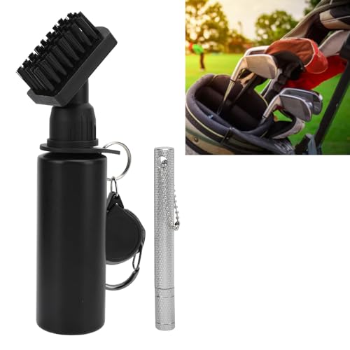 XUMIUZIY Upgraded Golf Club Cleaner Brush, Golf Club Clean Kits with Groove Sharpener Tool & 150ml Leakage Proof Squeeze Water Bottle, for Course Essentials Golf Accessories, for Men Wome