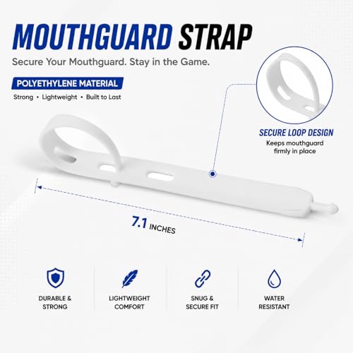 Football Mouth Guard with Strap, Breathable MouthGuard for Youth and Adults, Teeth and Lip Protector - color: Pixel