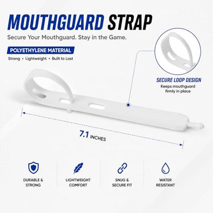 Football Mouth Guard with Strap, Breathable MouthGuard for Youth and Adults, Teeth and Lip Protector - color: Pixel
