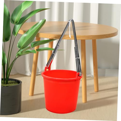 Abaodam Stainless Steel Bucket Tool Organizer Metal Clasp Heavy-Duty Fishing Bucket Holder for Outdoor and Kitchen Use Pail Shoulder Strap Clip