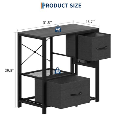 20-29 Gallon Fish Tank Stand, Aquarium Stand with Power Outlet, Heavy Duty Metal and Wood Aquarium Stand with 6-Leg Support and 4-Tier Open Storage Shelves
