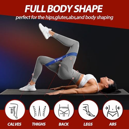 Resistance Bands for Pull Up Assist, Stretch Bands & Exercise Workout Set - color: 5-85LBS COLOR+Mini Bands