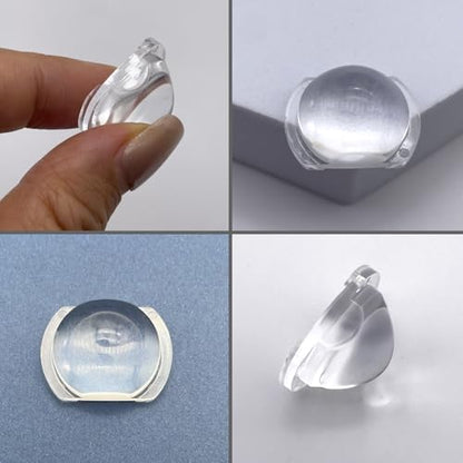 Double Convex Lens - 26mm Diameter, 8mm Focal Length, Optical biconvex Lens for Physics Experiments, Photography, Magnifying, and DIY Projects - Pack of 5pcs (26mm x 19mm xF8) - size: 26mm x 19mm xF8