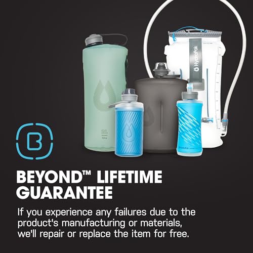 HydraPak Breakaway Surge Lightweight Bike Water Bottle 2-Pack (20oz, 25oz, 30oz) - High Flow, Cycling & Sports Squeeze Bottle - color: Charcoal, size: 30oz/880ml