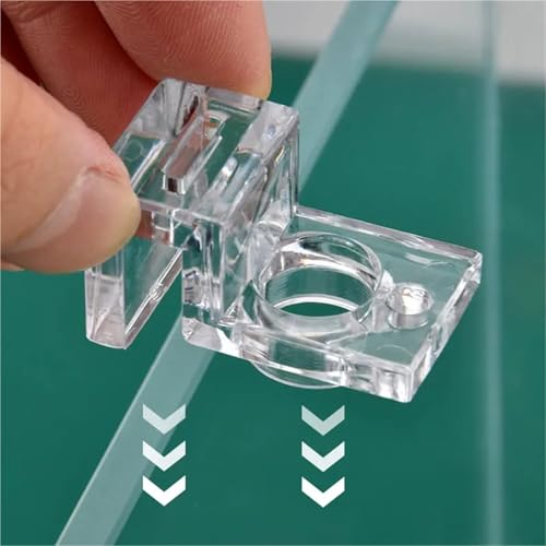 Aquarium lid Clips 16Pcs Fish Tank Acrylic Clip 4.5/5/5.5/6/8/10/12/15mm Aquarium Lid Cover Support Holder Bracket Clamp Stand Aquarium Supplies(5.5mm) - color: 5.5mm