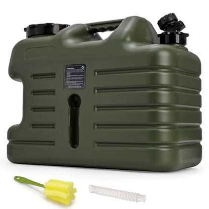 Dicunoy 5 Gallon Water Container with Spigot, Portable Water Storage Jug for Camping, Sturdy Thick Water Storage Tank, BPA Free, No Leak for Outdoor, Car, Hiking, Hurricane Supplies, Emergency