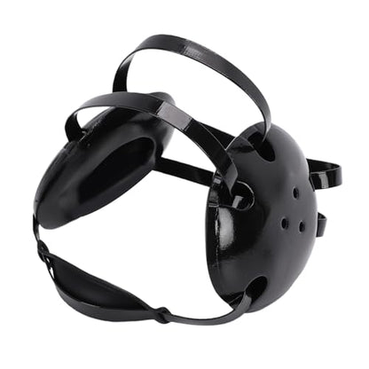 Wrestling Headgear Wrestling Ear Guard Head Gear with Chin Cup 3 Hole Breathable NBR Sponge Protective Soft Fit for Jiu Jitsu MMA BJJ Youth Adults
