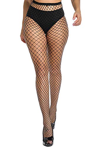 Fishnet Stockings Womens High Waist Tights Sexy Sheer Mesh Pantyhose