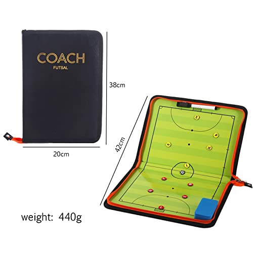 Pure Vie Portable Magnetic Soccer Coaching Board Football Tactics Clipboard | Soccer Strategy Clipboard for Coaches Training and Matches, Dry Erase Whiteboard Football Coach Must Haves with Magnets, Pen - color: 38 Cm X 20 Cm