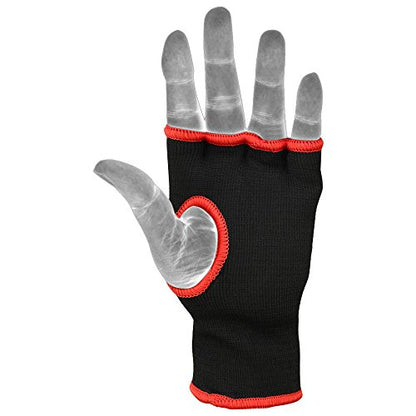 MRX Muay Thai Boxing Inner Gloves Protective Hand Wrap (Black,Red Small) - color: Red, size: Small
