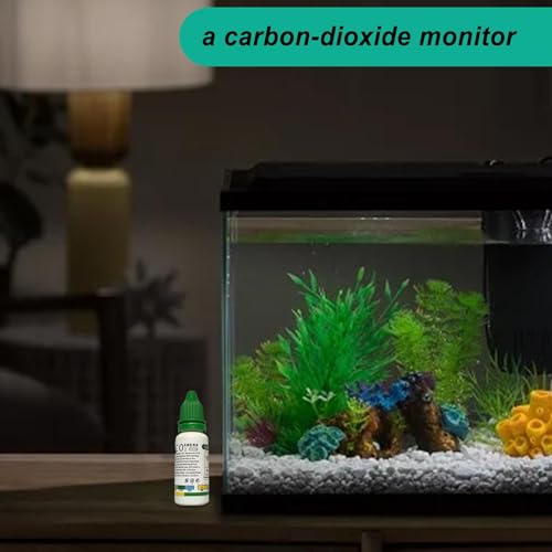 Aquatic CO2 Glass Drop Checker - Fish Tank Test CO2 Kit, Aquatics Co2 Drop Checker Solution, Functional Aquarium co2 kit, quickest co2 Drop Checker for CO2 System, Aquarium Tank - color: Test solution