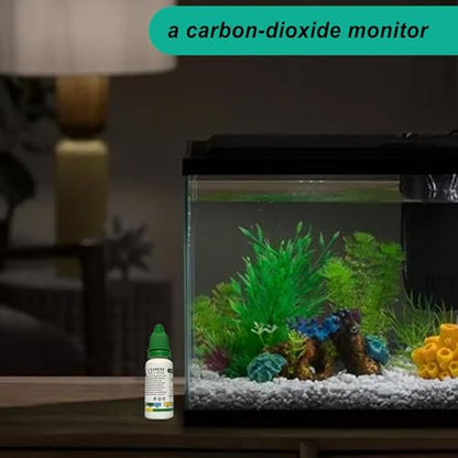 Aquatic CO2 Glass Drop Checker - Fish Tank Test CO2 Kit, Aquatics Co2 Drop Checker Solution, Functional Aquarium co2 kit, quickest co2 Drop Checker for CO2 System, Aquarium Tank - color: Test solution