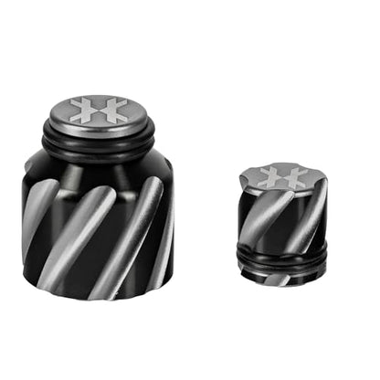 HK Army Elite Thread Protector Fill Nipple Cover for Air Tanks - color: Pewter, style: Orbit