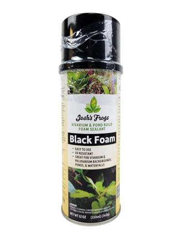 Josh's Frogs Vivarium & Pond Build Foam Sealant - Black (12 oz.)