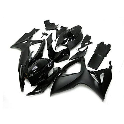 Black ABS Plastics Fairing Kit for Suzuki GSXR600 GSXR750 K6 2006 2007 Injection Mold Bodywork Body Kits - size: Style 49