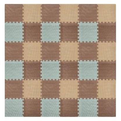 We Sell Mats Interlocking Foam Floor Tiles - 3/8" Thick Sage Mix 36-Pack - color: Sage Mix, size: 36 Square Feet (36 Tiles)