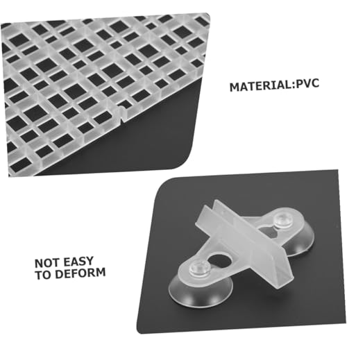 Totority Fish Tank Divider Board with White Plastic Panels and Suction Cups Aquarium Isolation Screens for Separating Fish Suitable for Betta and Aquatic Tank Separation