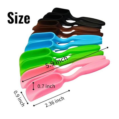 10Pcs Yueeer Mini Shovel,Plastic Mini Gardening Shovel Spoons Soil Scoops,Succulent Sand Scoops/Coffee Beans，Small Mini Potting Scoop Plant Flower Cultivation Digging Transplanting Tools (5-Colors)
