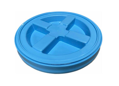 Screw on Lid for 5 Gallon Plastic bucket container fits 3.5, 5, 6, 7 gallon pail (Aqua)