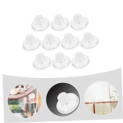 Zerodeko 10Pcs Threaded Screw Nut Pull Suction Cups for Aquariums Incubators and Home Use High Transparency Easy Install and Remove Multi Purpose Fixing Accessories for Fish Tanks and Decor