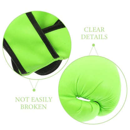 SUPVOX 1 Pair Sports Boxing Gloves Full Punching Blocking Boxing Gloves for Kids Karate Taekwondo Sparring Training Orange - color: Light Green