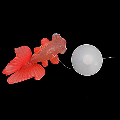 2pcs Silicone Artificial Aquarium Floating Goldfish Decoration Fish Tank Suction Cup Decor Underwater Saltwater Swimming Fish Ornament