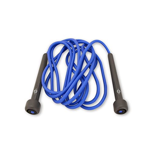 NIVIA Skipping Rope for Weight Loss & Cardio | Adjustable Jump Rope for Home Workout, Gym, Boxing & CrossFit | Smooth Rotation, Anti-Slip Handles - color: Blue