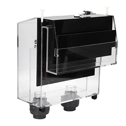 Acrylic Self Start Siphon Hang On Overflow Box, High Light Transmittance, Prevents Debris, Movable Outlet Cover, Check Valve, Fish Aquarium