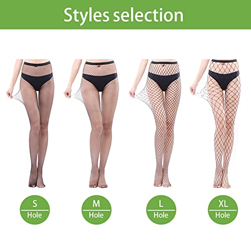 Fishnet Stockings Womens High Waist Tights Sexy Sheer Mesh Pantyhose