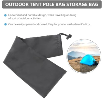 Toddmomy Tent Pole Storage Bags 4 Pack Portable Camping Organizer Pouches for Hiking Poles Awning and Fishing Gear Lightweight Durable for Outdoor Travel