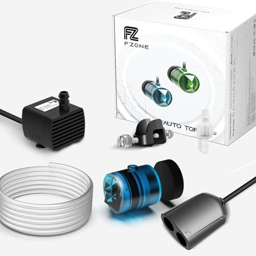 FZONE ATO System for Saltwater Aquarium, Auto Top Off with Dual Optical Sensors for Reef and Freshwater Tanks（Blue) - color: Blue