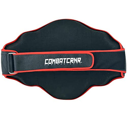 Combat Corner Elite Leather Belly Pad Protector - MMA Training Equipment Body Protection Armour Pads| Great for Muay Thai, Boxing, Kickboxing, BJJ, Jiu Jitsu, Judo and Mix Martial Arts