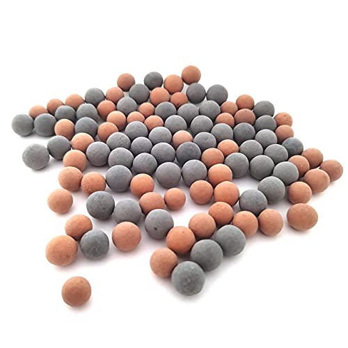 100-Pack Ceramic Aquarium Decor Balls, 0.4-Inch Fish Tank Ornaments for Freshwater Tanks