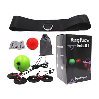 Boxing Reflex Ball No Drill Wall Mounted Design, Bouncing Reflex Punching