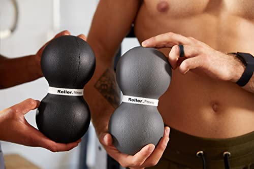 Infinity Roller, Peanut Foam Roller, Large 8-Inch Double Massage Ball Exercise Roller (Black - Firm) - style: Black - Firm
