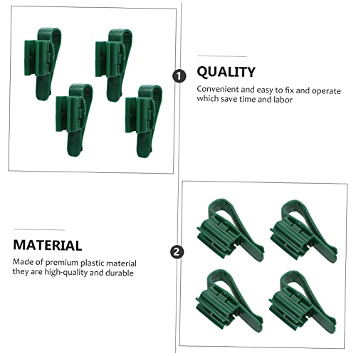 FRCOLOR 8pcs Water Bucket Clips for Fish Tank Multifunctional Aquarium Holder for Hose Pipe and Inlet Outlet Fixing Plastic Clips